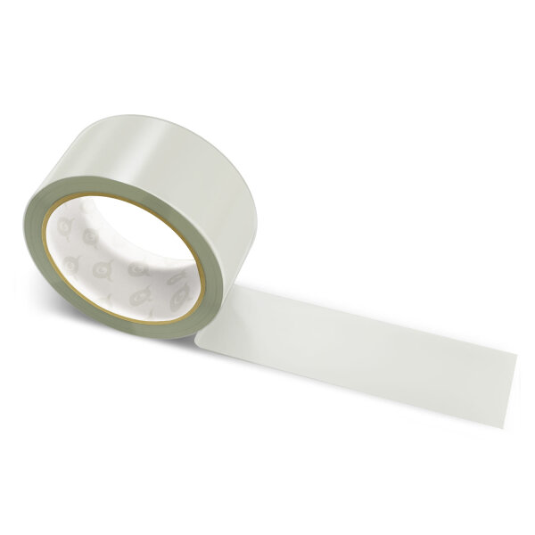 PVC packing tape pale olivgrey - 50mm x 66m - CMYK 0/1/5/27