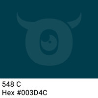 PVC packing tape dark turquoise - 50mm x 66m - CMYK 100/20/0/70