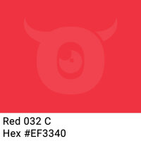 Paper packing tape bright red - 50mm x 50m - CMYK 0/79/73/6