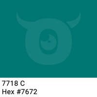 Paper packing tape dark turquoise - 50mm x 50m - CMYK 100/0/3/34