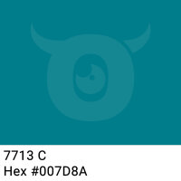 Paper packing tape dark turquoise - 50mm x 50m - CMYK 100/9/0/46