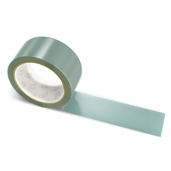 Paper packing tape dark gray green - 50mm x 50m - CMYK 23/0/3/53
