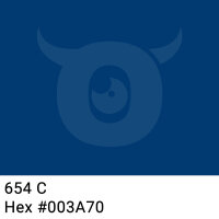 Paper packing tape dark marine blue - 50mm x 50m - CMYK 100/48/0/56