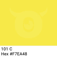 Paper packing tape lemon yellow - 50mm x 50m - CMYK 0/5/71/3