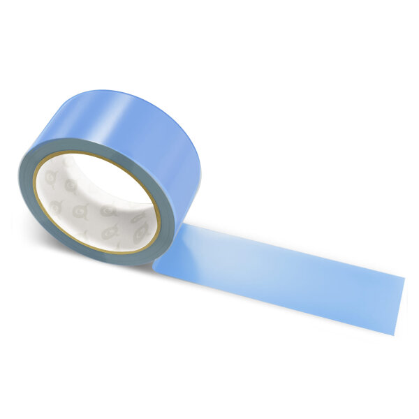Paper packing tape light blue - 50mm x 50m - CMYK 58/38/0/15