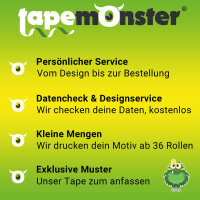 Papier Klebeband Dunkelrosa - 50mm x 50m - CMYK 100/41/0/71