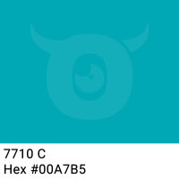 Paper packing tape vivid turquoise - 50mm x 50m - CMYK 100/8/0/29