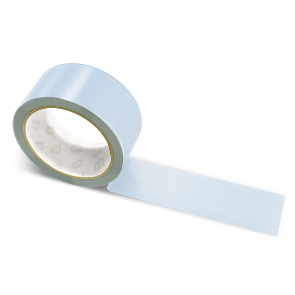 Paper packing tape light blue - 50mm x 50m - CMYK 22/12/0/16