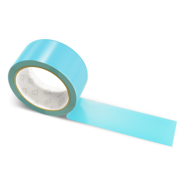Paper packing tape light turquoise - 50mm x 50m - CMYK 65/13/0/12