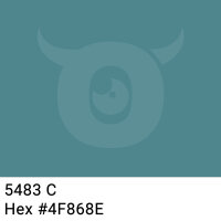 Paper packing tape dark turquoise - 50mm x 50m - CMYK 44/6/0/44