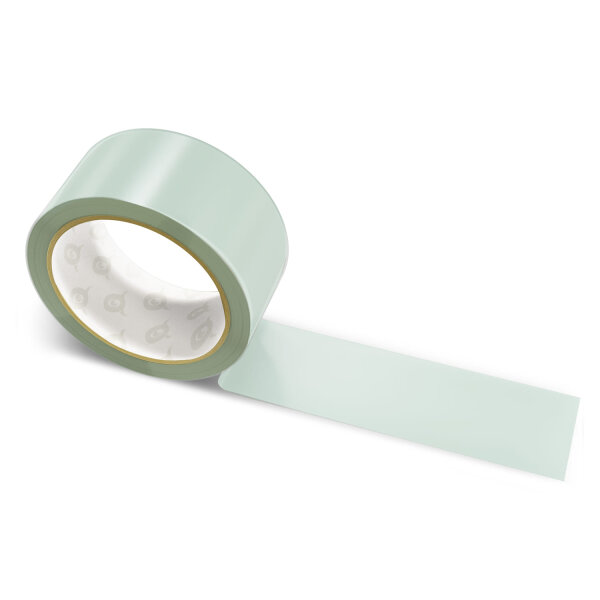 Paper packing tape pale gray green - 50mm x 50m - CMYK 18/0/6/26