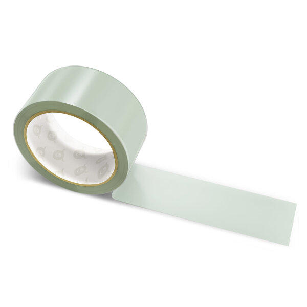 Paper packing tape pale olive green - 50mm x 50m - CMYK 8/0/8/30