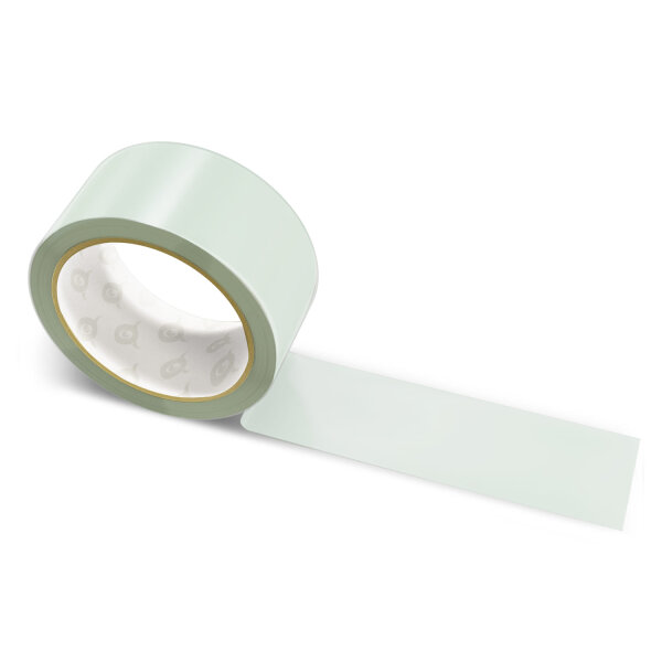 Paper packing tape light gray green - 50mm x 50m - CMYK 11/0/6/19
