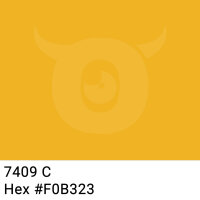 Paper packing tape dark yellow - 50mm x 50m - CMYK 0/25/85/6