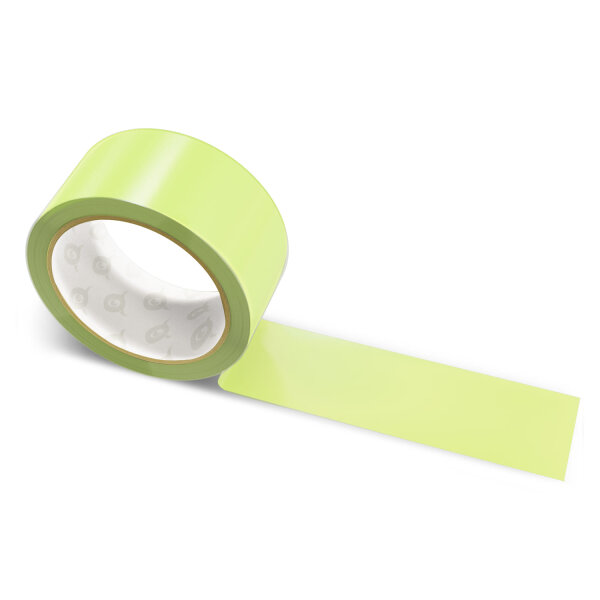 Paper packing tape lime green - 50mm x 50m - CMYK 15/0/53/9