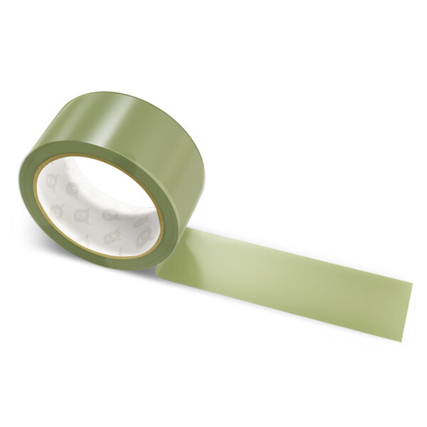 Paper packing tape moos green - 50mm x 50m - CMYK 6/0/38/52