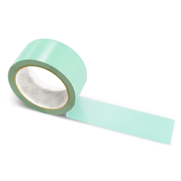 Paper packing tape pale turquoise - 50mm x 50m - CMYK 33/0/12/16