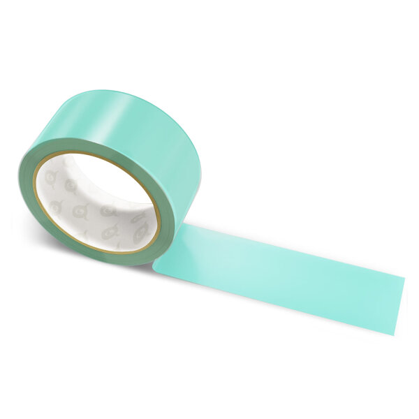 Paper packing tape light aquamarine - 50mm x 50m - CMYK 47/0/8/21