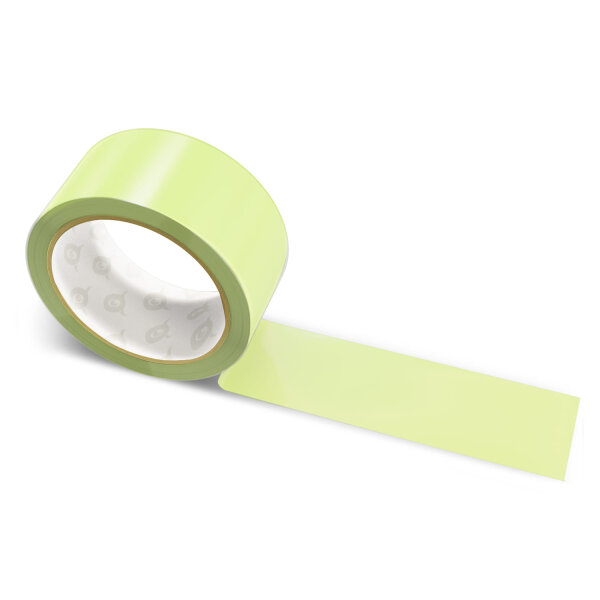PP packing tape light lime green - 48mm x 66m - CMYK 12/0/45/8