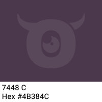 PP packing tape dark lavender brown - 48mm x 66m - CMYK 1/26/0/70