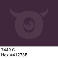 PP packing tape dark lavender brown - 48mm x 66m - CMYK 0/40/9/75