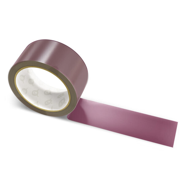 PP packing tape very dark red brown - 48mm x 66m - CMYK 0/49/34/66