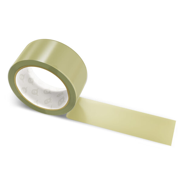 PP packing tape oliv gray - 48mm x 66m - CMYK 0/5/39/39