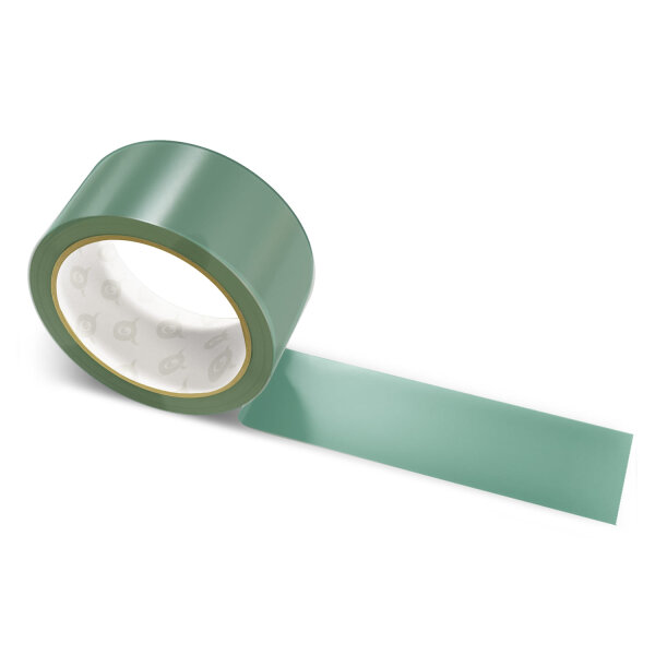 PP packing tape dark olive green - 48mm x 66m - CMYK 36/0/13/59