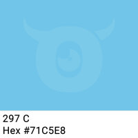 PP packing tape light blue - 48mm x 66m - CMYK 51/15/0/9