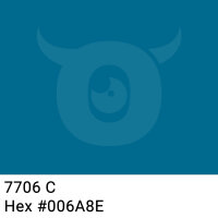 PP packing tape dark turquoise - 48mm x 66m - CMYK 100/25/0/44