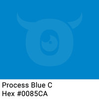 PP packing tape sky blue - 48mm x 66m - CMYK 100/34/0/21