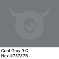 PP packing tape dark steel gray - 48mm x 66m - CMYK 5/2/0/52