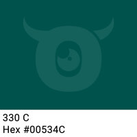 PP packing tape dark pine green - 48mm x 66m - CMYK 100/0/8/67