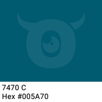 PP packing tape dark turquoise - 48mm x 66m - CMYK 100/20/0/56