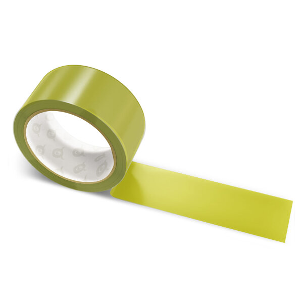 PP packing tape dark khaki - 48mm x 66m - CMYK 0/1/87/45