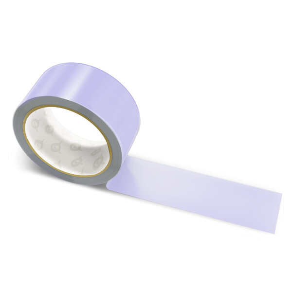 PP packing tape very light lavender blue - 48mm x 66m - CMYK 25/27/0/12