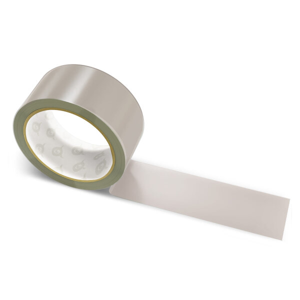 PP packing tape pale taupe - 48mm x 66m - CMYK 0/7/11/41