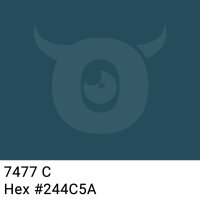 PP packing tape dark turquoise gray - 48mm x 66m - CMYK 60/16/0/65