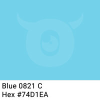 PP Klebeband Himmelblau - 48mm x 66m - CMYK 50/11/0/8