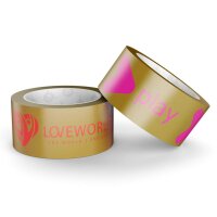 Custom paper packing tape - 1-colored - 50 mm x 50 m - brown