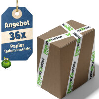 36x Paper adhesive tape with logo starter pack -...