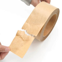 Ruban papier renforcé fil - 3 couleurs - 50 mm x 50 m - marron
