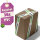 36x PVC adhesive tape with logo starter pack - 1-color- 50 mm x 66 m - white - with natural adhesive