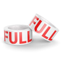 PP Tape "FULL" red ? Pre-printed identification...