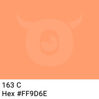 PP-Klebeband mit Logo Druck - 66 m Helles Orange #FF9D6E