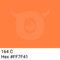 PP-Klebeband mit Logo Druck - 66 m Helles Orange #FF7F41