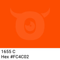 PP-Klebeband mit Logo Druck - 66 m Helles Orange #FC4C02