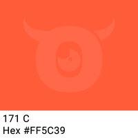 PP-Klebeband mit Logo Druck - 66 m Helles Orange #FF5C39