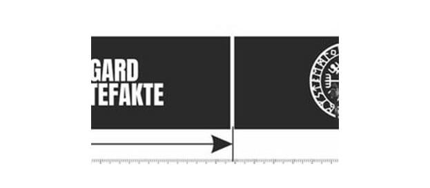 Print example showing a small 1 to 2 mm seam from a standard plate