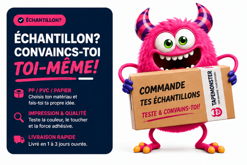 Bannière échantillons de ruban